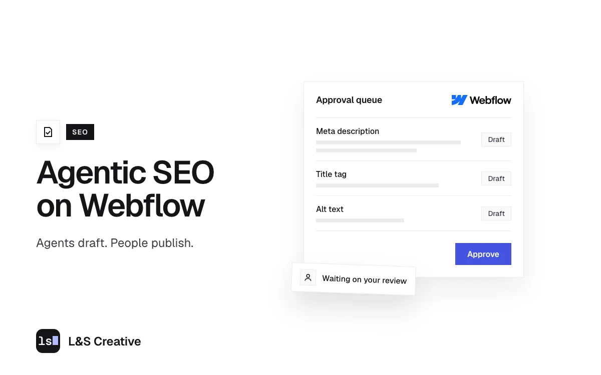 Agentic SEO on Webflow: How We Run It With Claude and Webflow MCP cover