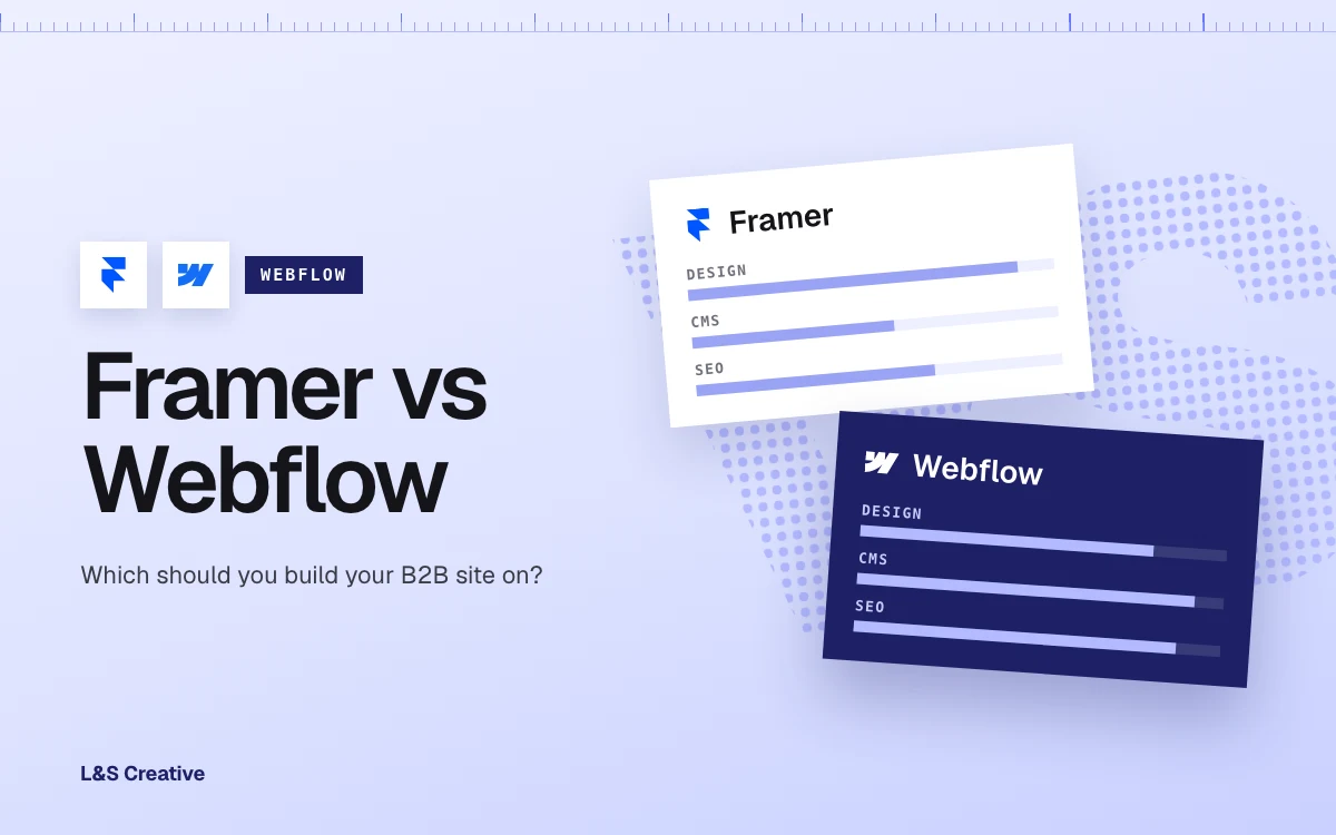Framer vs Webflow: Which Should You Build Your B2B Site On? cover