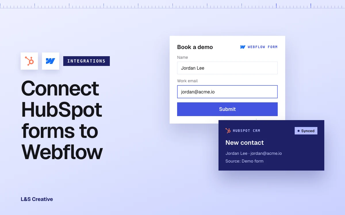 How to Connect HubSpot Forms to Webflow (5 Methods, Ranked by SaaS Teams)