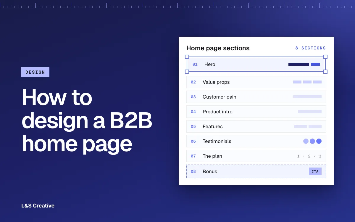 How to Design a B2B Home Page 101