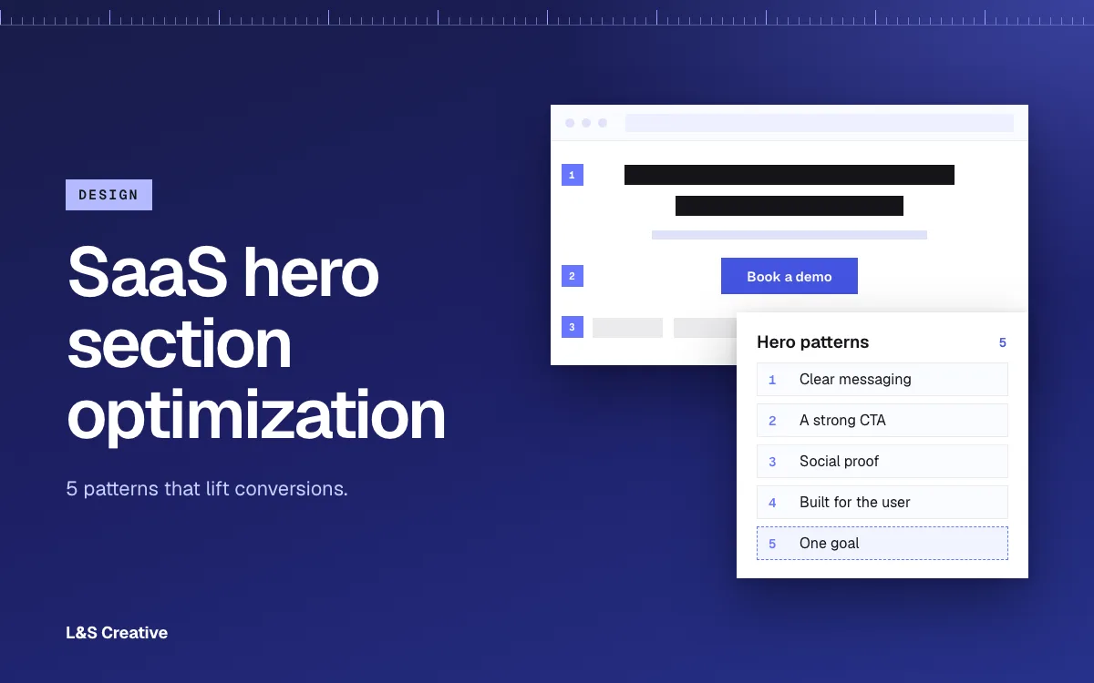 SaaS Hero Section Optimization: 5 Patterns That Lift Conversions