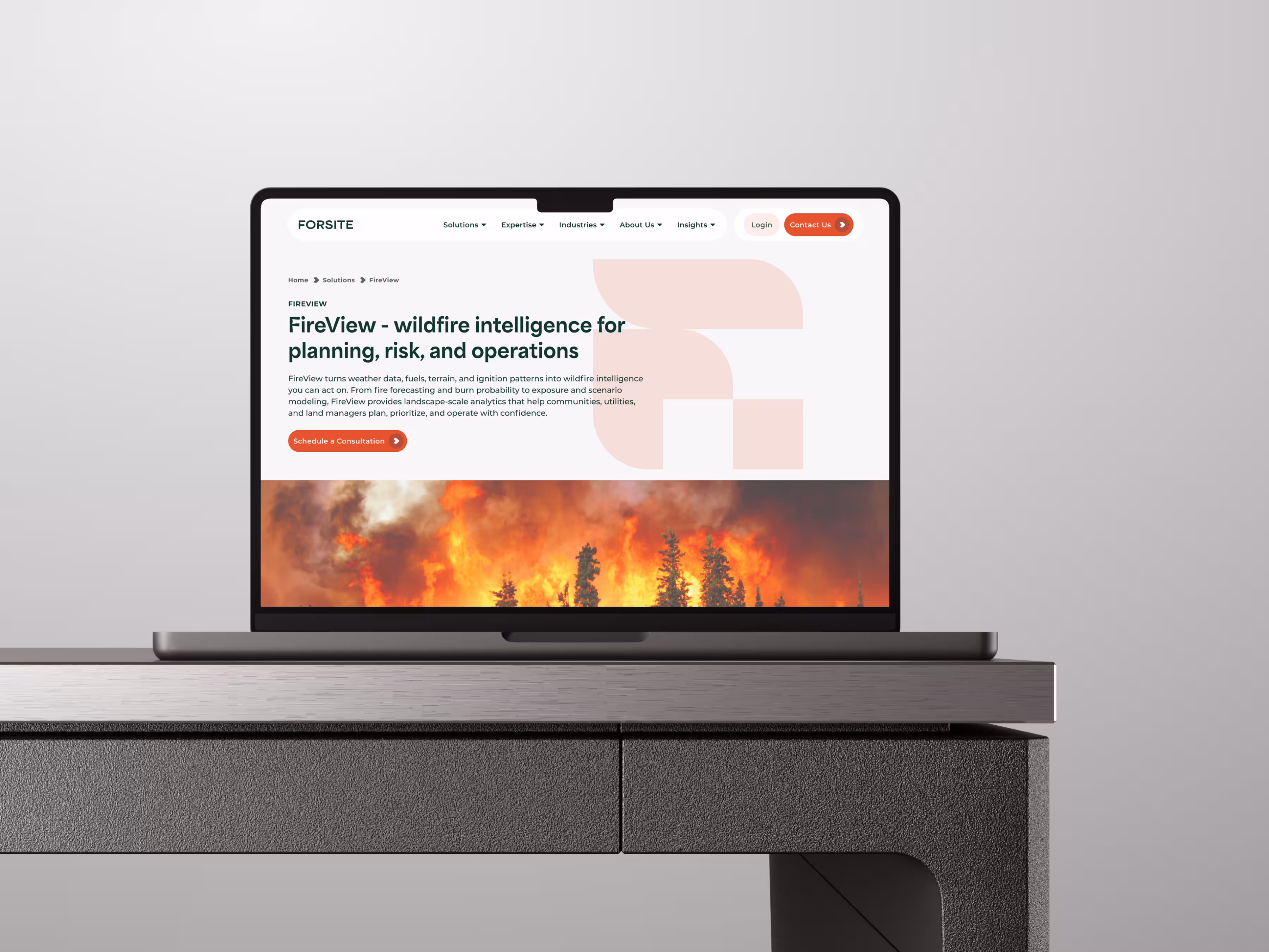 ForsiteGeo aerial LiDAR forestry website designed by L&S Creative