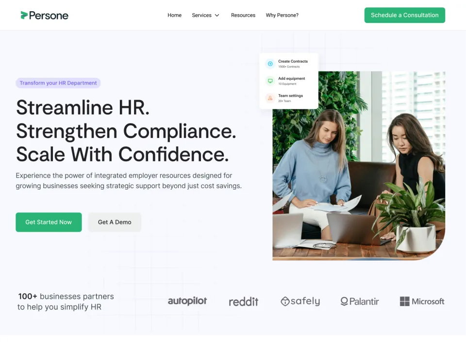 HR software website design by L&S Creative