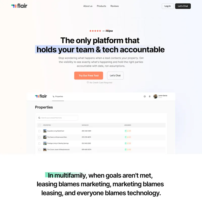 GetFlair website redesign by L&S Creative