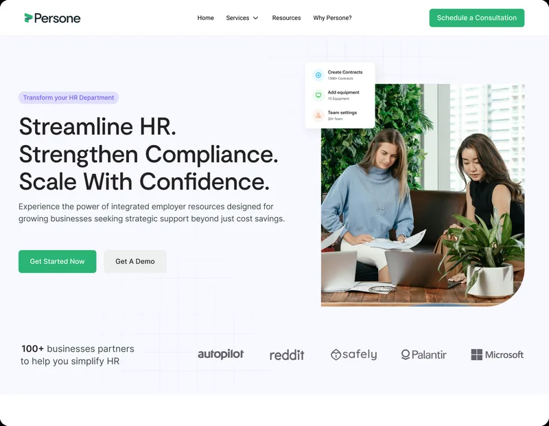 HR software website design by L&S Creative